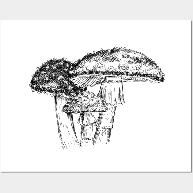 Mushrooms Image Wall Art by rachelsfinelines